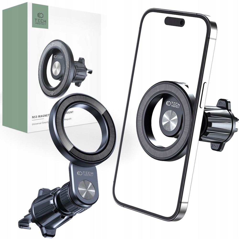 Držiak vetracieho otvoru Tech-protect, čierny